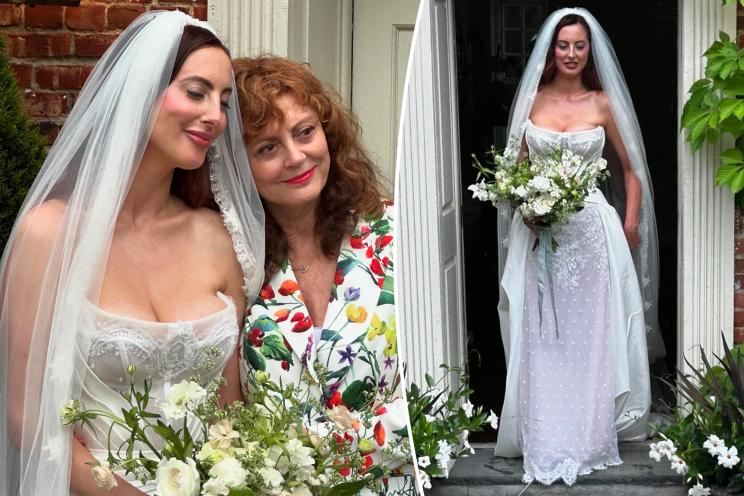 Susan Sarandon’s daughter, Eva Amurri, fires back at critics ‘scandalized’ by her wedding dress cleavage