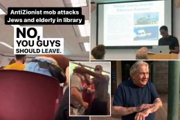 Trio allegedly beaten by anti-Israel mob after livestreaming ‘anarchist’ event at North Carolina library