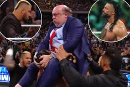 Paul Heyman attacked by the Bloodline